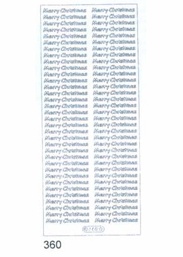 Deco Stickers - Merry Christmas - SILVER