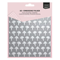 Vaessen Creative • Embossing Folder Mushrooms 5.9x5.9in 1pcs
