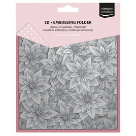 Vaessen Creative • 3D Embossing Folder Christmas Rose 15x15cm
