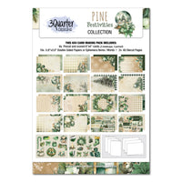 Pine Festivities 6x4 Card Pack - 3Quarter Designs