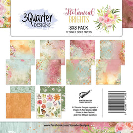 3Quarter Designs - Botanical Brights - Paper Pad 8 x 8