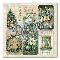 Pine Festivities 8x8 Designer Paper & Diecuts Set - 3Quarter Designs