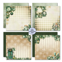 Pine Festivities 8x8 Designer Paper & Diecuts Set - 3Quarter Designs