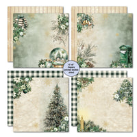 Pine Festivities 8x8 Designer Paper & Diecuts Set - 3Quarter Designs
