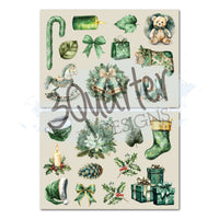 Pine Festivities 8x8 Designer Paper & Diecuts Set - 3Quarter Designs