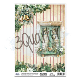 Pine Festivities A4 Rice Paper - 3 Sheets - 3Quarter Designs