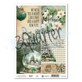 Pine Festivities A4 Vellum - 3 Sheets - 3Quarter Designs