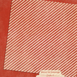 Candy Cane Red Patterns & Solids 12×12 Paper