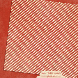 Candy Cane Red Patterns & Solids 12×12 Paper