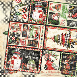Merry-ful Greetings Journaling Cut-apart 12×12 Paper