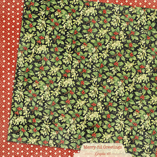 Mistletoe & Holly 12×12 Paper