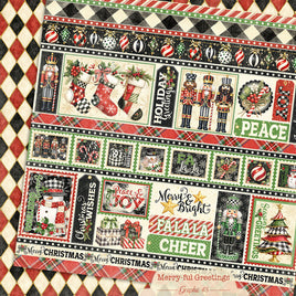 Merry-ful Greetings Borders 12×12 Paper