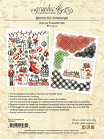 Merry-ful Greetings Rub-on Transfers