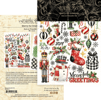 Merry-ful Greetings Rub-on Transfers
