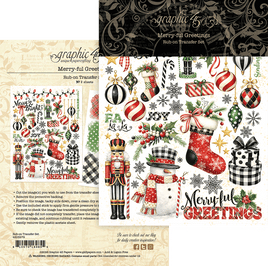 Merry-ful Greetings Rub-on Transfers