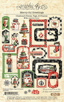 Merry-ful Greetings Chipboard Pieces, Tags & Frames