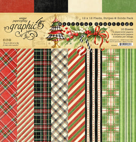 Merry-ful Greetings 12×12 Plaids & Stripes Pack