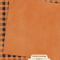 Rusty Orange Patterns & Solids 12×12 Paper