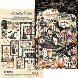 BOOtiful Greetings Chipboard Pieces, Tags & Frames