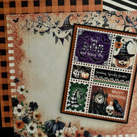 Postage Stamp Collage & Numbers Die Set