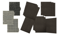 Check Binder Album with Interactive Pages — Black