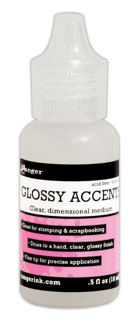 Clear - Ranger Glossy Accents 0.5oz