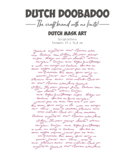 Dutch Doobadoo DDBD Mask Art Script Letters A5