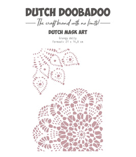 Dutch Doobadoo DDBD Mask Art Grunge Doily A5