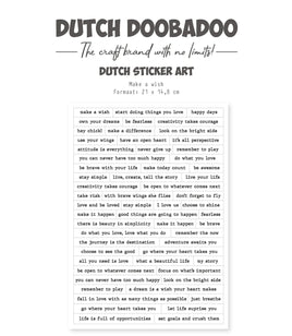 Dutch Doobadoo DDBD Dutch Sticker A5 Happy Spring 1