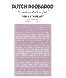 Dutch Doobadoo DDBD Dutch Sticker Art A5 Woodland Springs