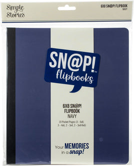 Navy - Simple Stories Sn@p! Flipbook 6"X8"