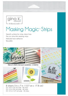 Gina K Designs Masking Magic Strips 8 Sheets