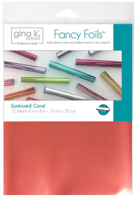 Sunkissed Coral - Matte Finish - Gina K Designs Fancy Foil 6"X8" 12/Pkg