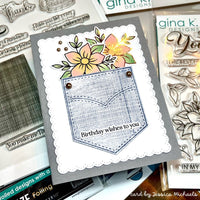 Butterscotch - Gina K Designs Fancy Foil 6"X8" 12/Pkg