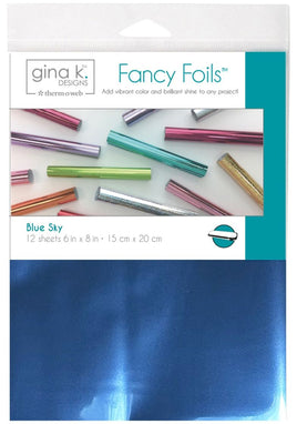 Blue Sky - Gina K Designs Fancy Foil 6"X8" 12/Pkg