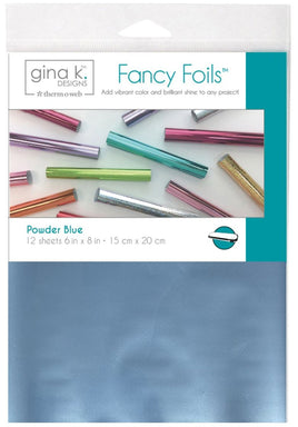Powder Blue - Matte Finish - Gina K Designs Fancy Foil 6"X8" 12/Pkg