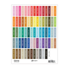 White - Tim Holtz Distress Ink Pad Label Sheets