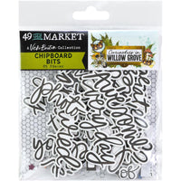 Bits, Curiosities In Willow Grove - 49 And Market Chipboard Set