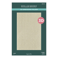 Linen - Spellbinders 3D Embossing Folder by Suzanne Hue