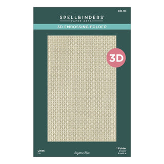 Linen - Spellbinders 3D Embossing Folder by Suzanne Hue