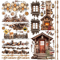 Floral, Timber And Tweed - 49 And Market Laser Cut Outs