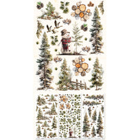 Timber And Tweed - 49 And Market Blendable Rub-On Transfer Set 6"X12"