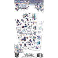 Plume & Petal -  49 And Market Blendable Rub-On Transfer Set 6"X12"