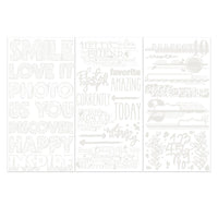 Words, Irresistible - 49 And Market Rub-On Transfer Set
