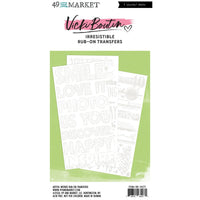 Words, Irresistible - 49 And Market Rub-On Transfer Set