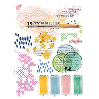 Artful Moments - 49 And Market Rub-On Transfer Set