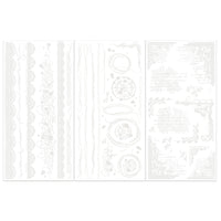 Edges, Irresistible - 49 And Market Rub-On Transfer Set