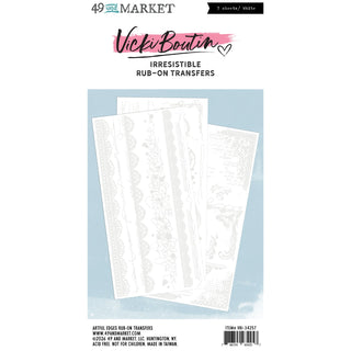 Edges, Irresistible - 49 And Market Rub-On Transfer Set