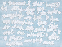 Words, Irresistible - 49 And Market Chipboard Set