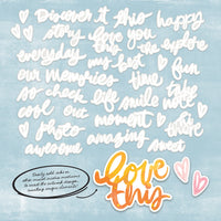 Words, Irresistible - 49 And Market Chipboard Set